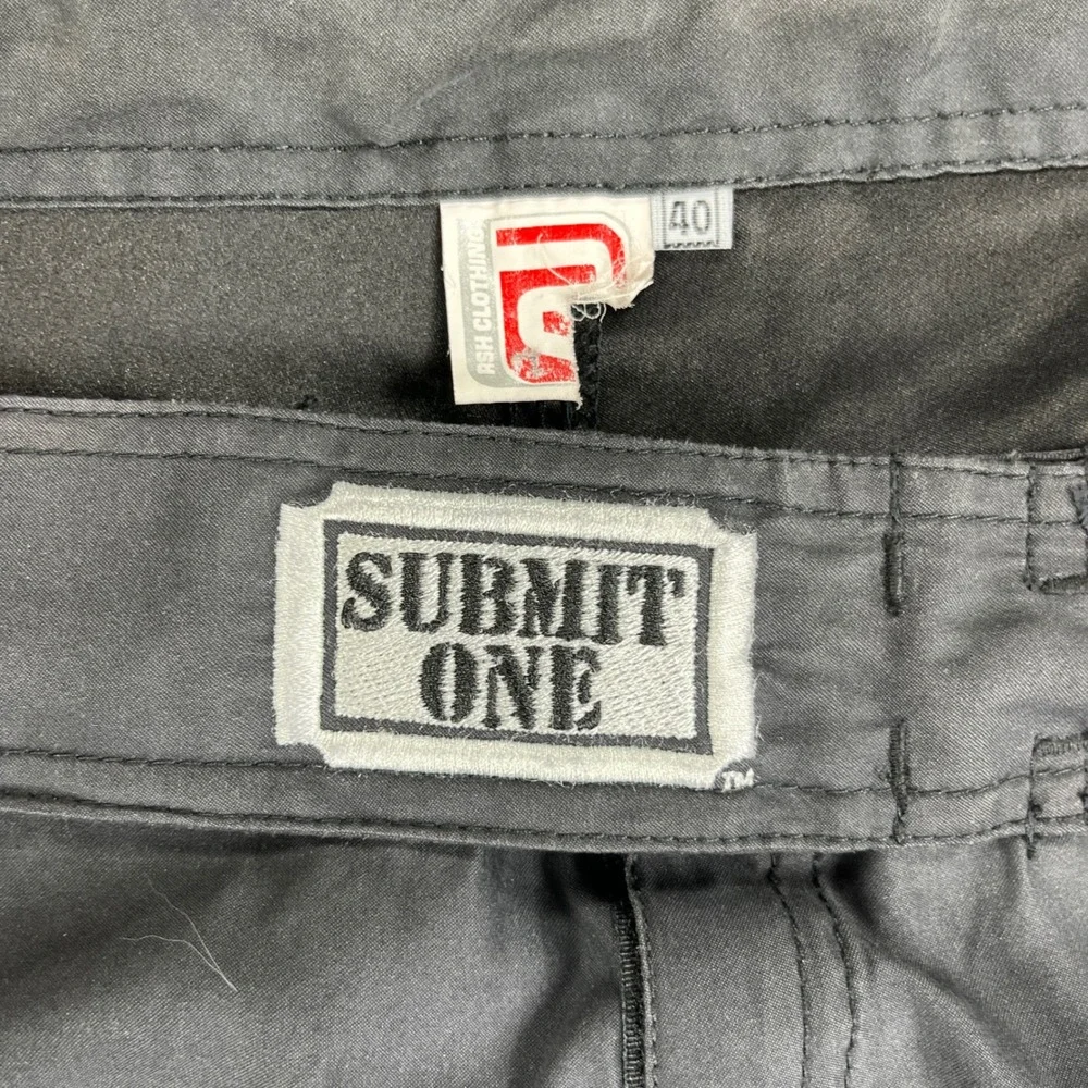 Submit One MMA Fight Shorts Men 40 Black UFC Tribal Dragon Grappling Combat Gear